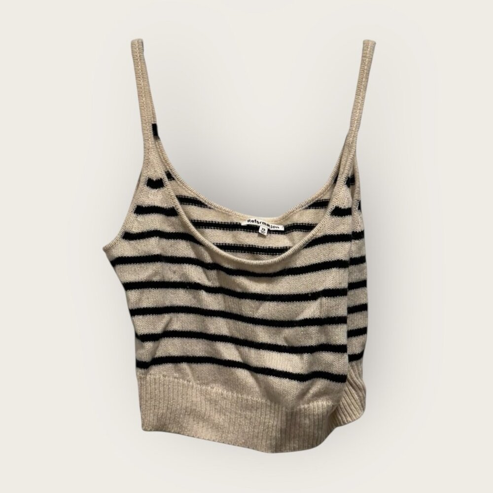 Reformation Varenne Cashmere Tank & Cardigan Set - Gently Used, Good Condition - Picture 4 of 6